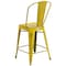 Flash Furniture Distressed Yellow Metal Stool, Seat Height Range: 24" ET-3534-24-YL-GG - alternate 6